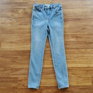 Madewell Size 25 10" High Rise Skinny Jeans